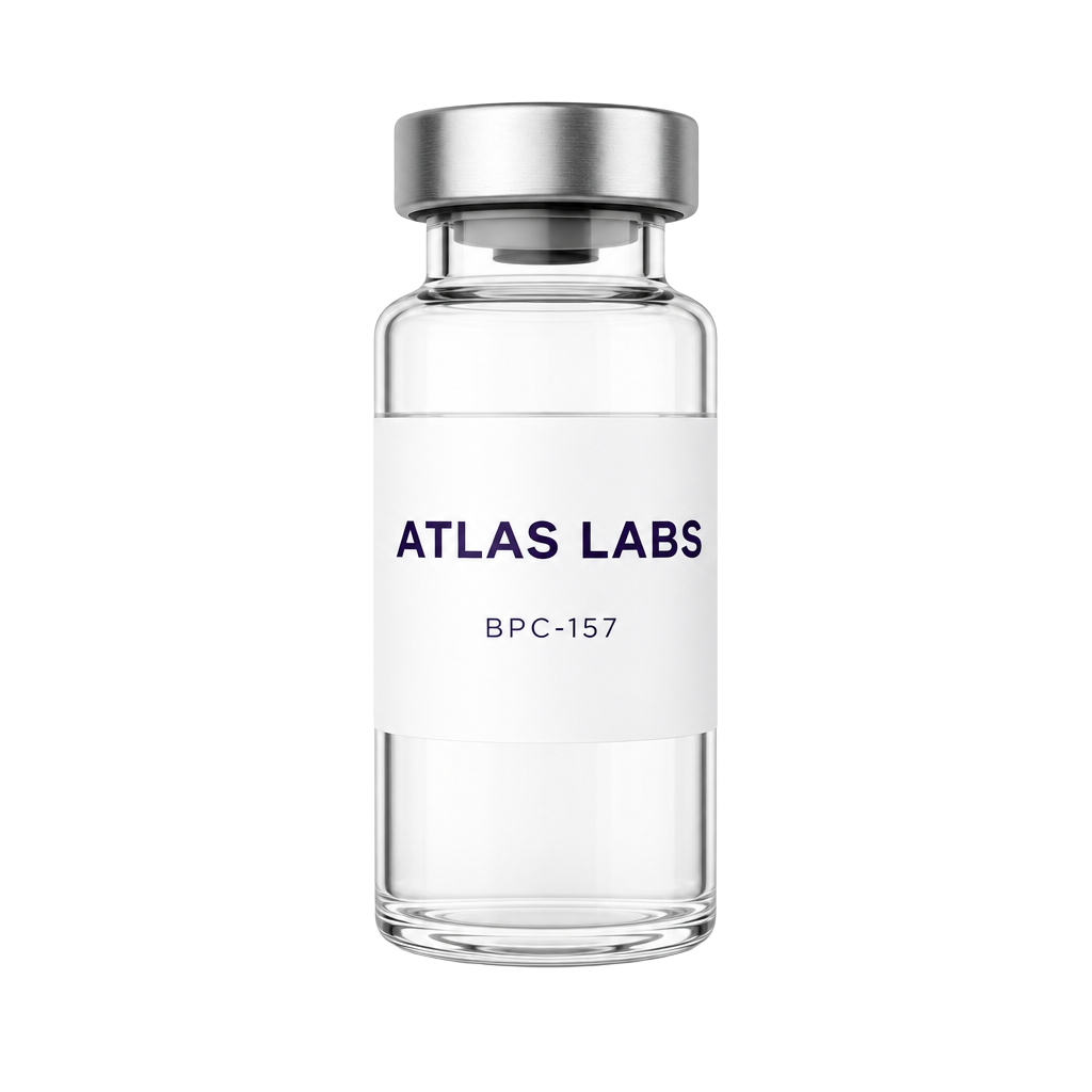 Atlas BPC-157 peptide vial