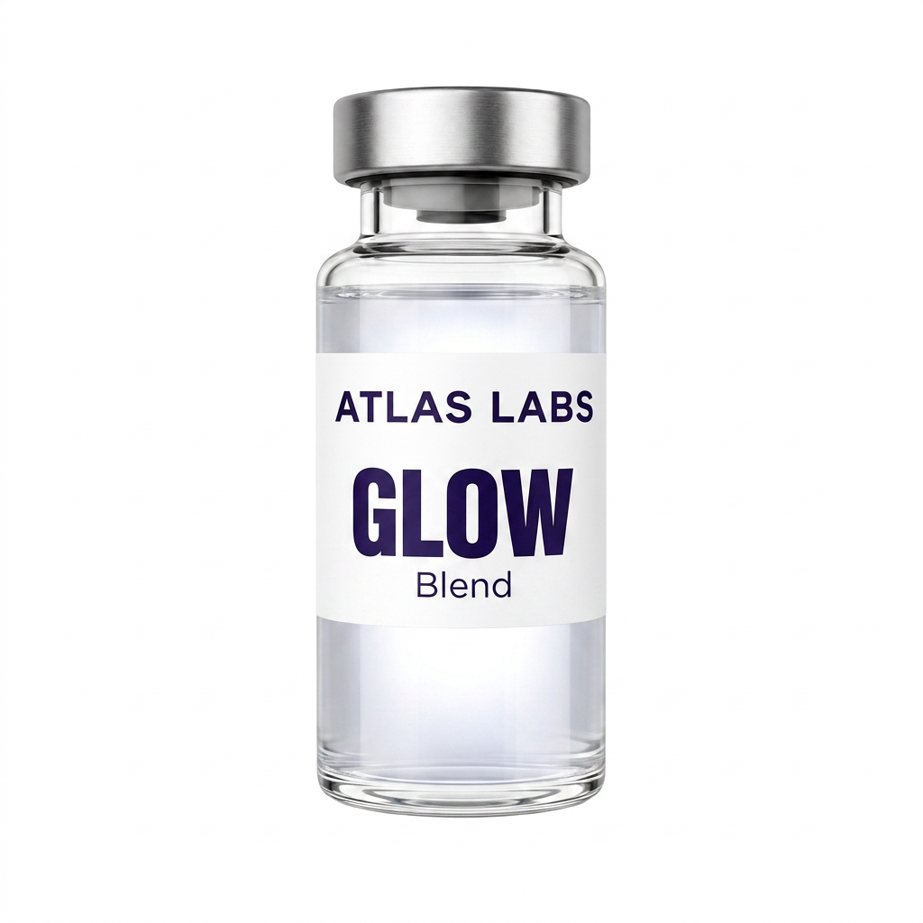 Atlas GLOW Blend peptide vial
